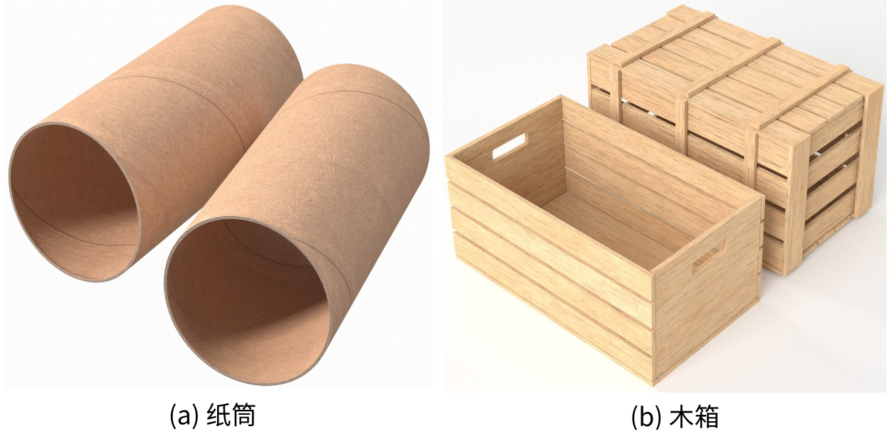 纸筒+木箱
